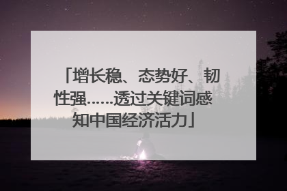 增长稳、态势好、韧性强……透过关键词感知中国经济活力